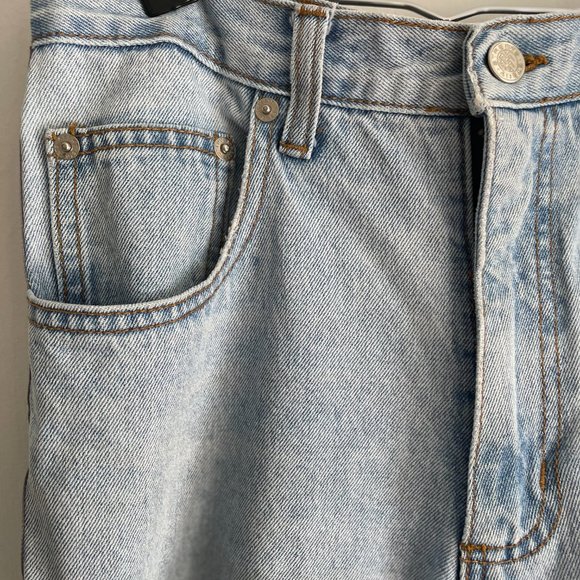 Vintage Y2K Light-wash Cache Jeans with Athletic Piping Women's Size 12 - Picture 2 of 5